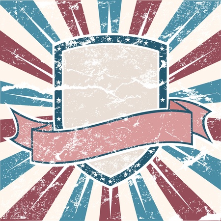 Old Colors American Background in grunge style のイラスト素材