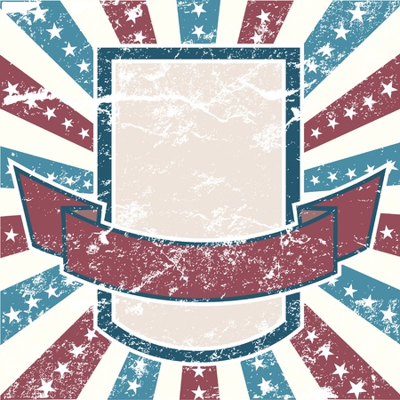 Old Colors American Background in grunge style のイラスト素材