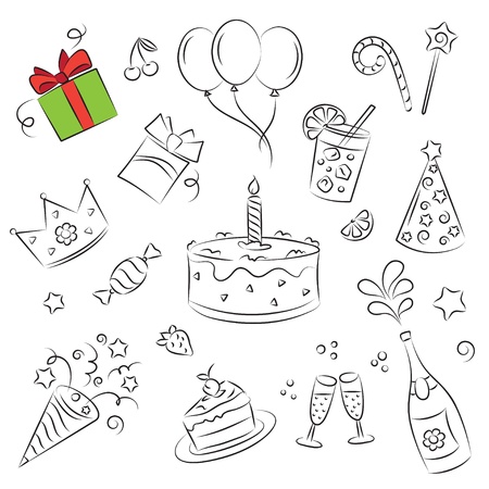 Vector Sketch Clipart Set のイラスト素材