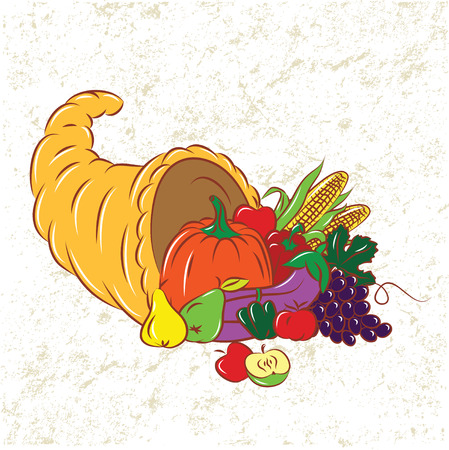Colorful Cornucopia のイラスト素材