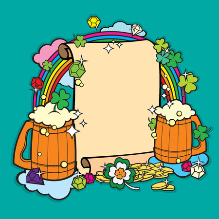 Beer Party Banner のイラスト素材