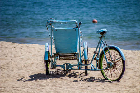 beach bikeの写真素材