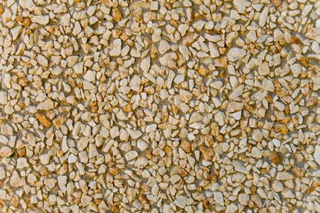 gravel with cement in the wallの写真素材