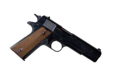 The pistol of american`s officers in second world warの写真素材