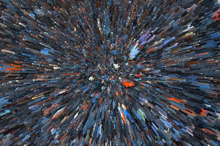 A dark graphic abstract resource made up of many small fragments.