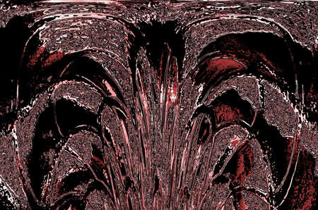 Graphic abstract drawing, similar to imitation of a volcanic eruption.
