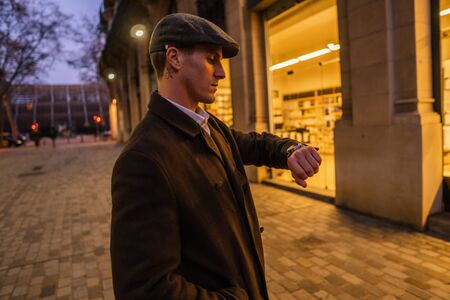 Old Fashion Man from the 1920s englandの写真素材