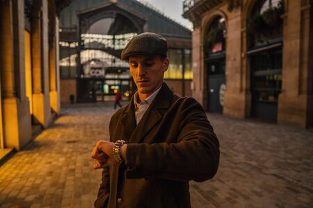 Old Fashion Man from the 1920s englandの写真素材