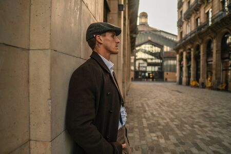 Old Fashion Man from the 1920s englandの写真素材