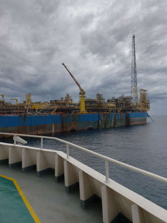 Floating production storage and offloading FPSO vessel, oil and gas indutryの写真素材