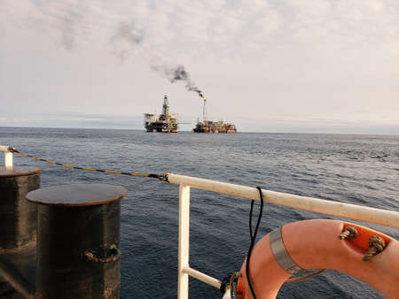 Floating production storage and offloading FPSO vessel, oil and gas indutryの写真素材