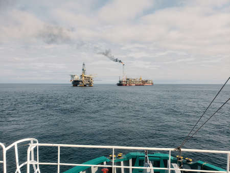Floating production storage and offloading FPSO vessel, oil and gas indutryの写真素材