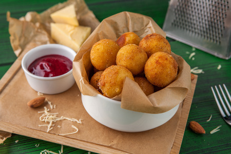 cheese ballsの写真素材