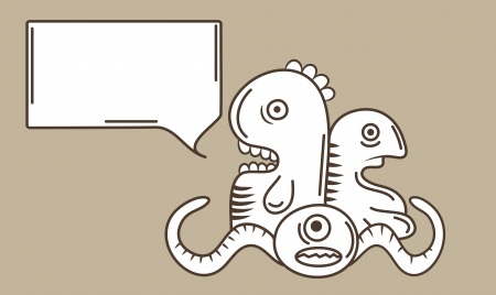 doodle monsterのイラスト素材