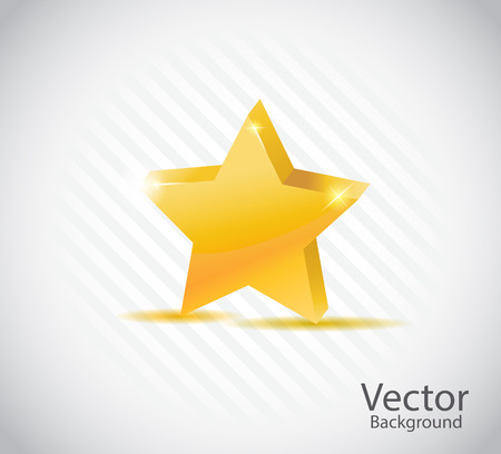 gold star elegant  on white background vector illustration EPS10.のイラスト素材