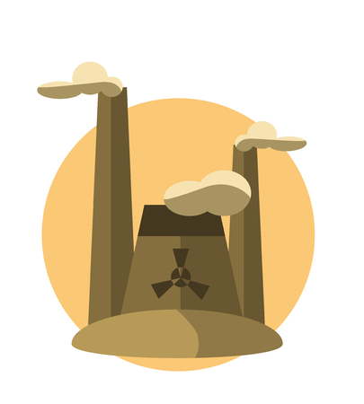 concept illustrations with icon of pollutionのイラスト素材