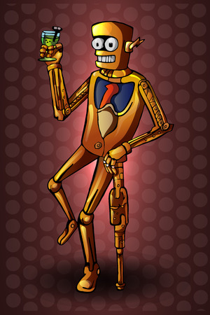 robot. vector illustrationのイラスト素材