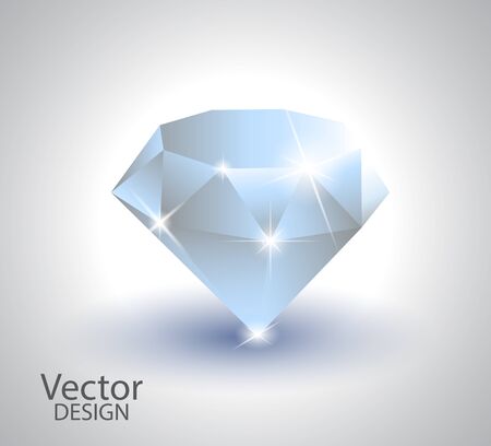 Beautiful diamond ,vector set .のイラスト素材