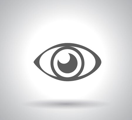 Eye icon on white backgroundのイラスト素材