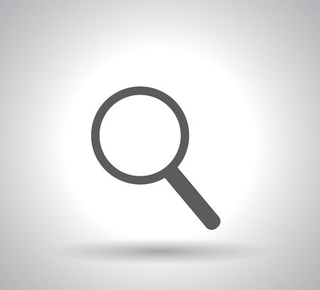 search icon on white backgroundのイラスト素材