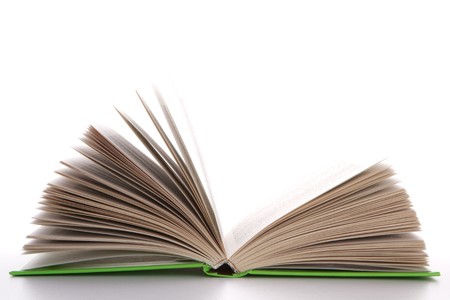 books - isolated on white backgroundの写真素材