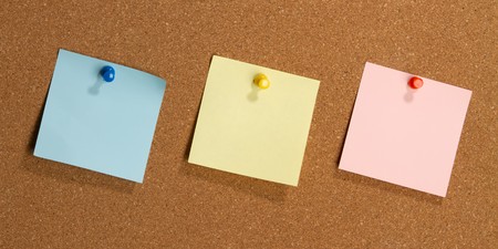 Many reminder notesの写真素材