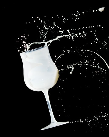 Milk splashの写真素材