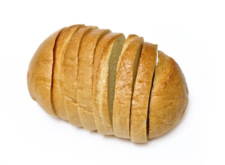 Roll in cuts isolated over white backgroundの写真素材