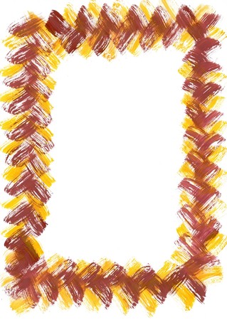 Painted frame with space for the copyの写真素材