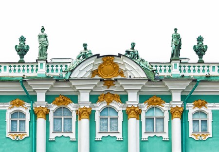 Architecture of russian museum over whiteの写真素材