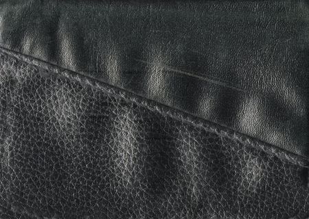 Leather texture in black colorの写真素材