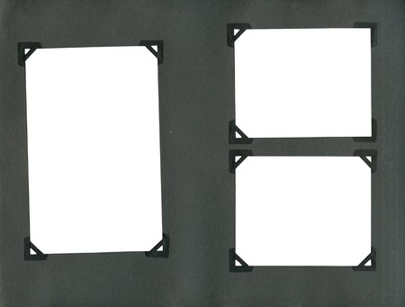 Empty page from an old album の写真素材