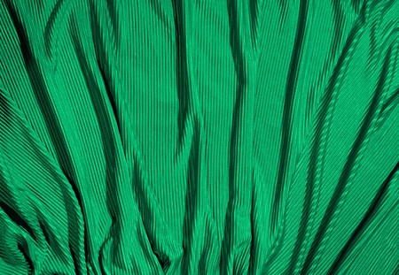 Cloth background in green colorの写真素材