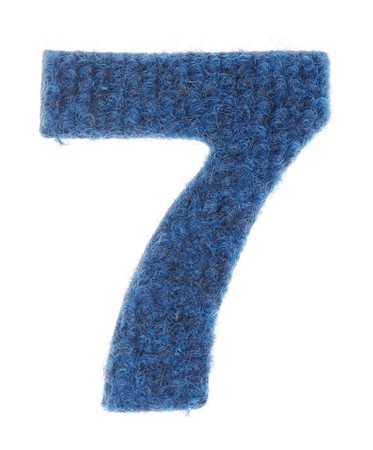 Fabric number isolated on white backgroundの写真素材