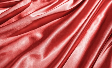 Fabric background in red colorの写真素材