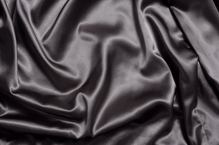 Fabric background in black colorの写真素材