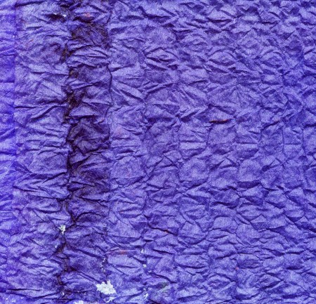 Blue crumpled paperの写真素材