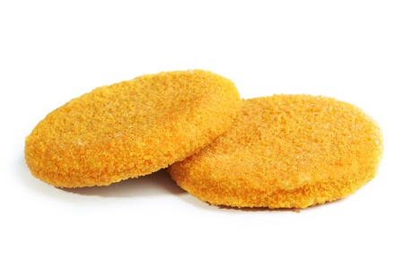 Burger isolated on the whiteの写真素材