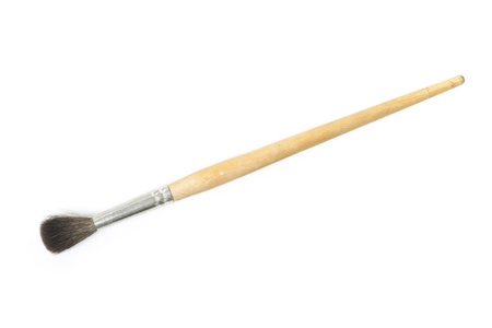 Paint brush isolated on white backgroundの写真素材