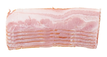 Slices of breast meat isolated on white backgroundの写真素材