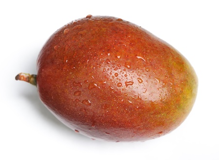 Mango isolated on white backgroundの写真素材