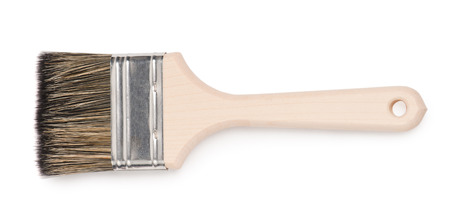 New paint brush isolated on white backgroundの写真素材