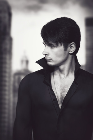 Portrait of manの写真素材