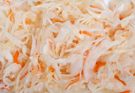 Juicy cabbage sauerkraut textureの写真素材