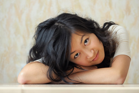 Asian woman portraitの写真素材