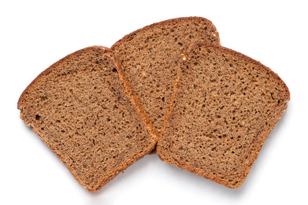 Sliced bread isolated on white background