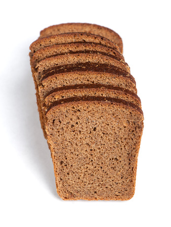 Sliced bread isolated on white background