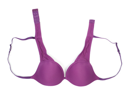 Female brassiere isolated on white backgroundの写真素材