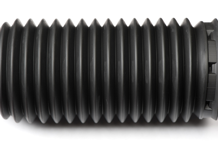 Car shock absorber protection rubber for dust and dirt isolated on whiteの写真素材