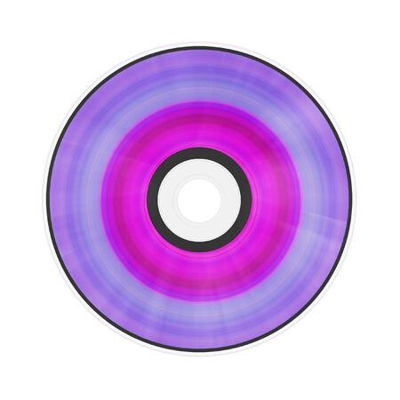 Compact disk isolated on white background